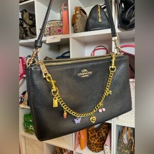 ‼️SPRING SALE Coach Black Pebble Leather Lyla Crossbody Bag